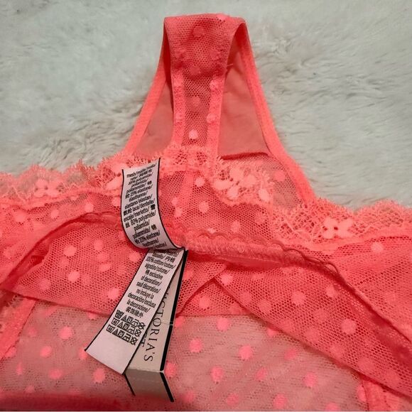 VICTORIA’S SECRET DREAM ANGELS WIDE SIDE THONG CORAL PINK – SIZE L - Picture 3 of 17
